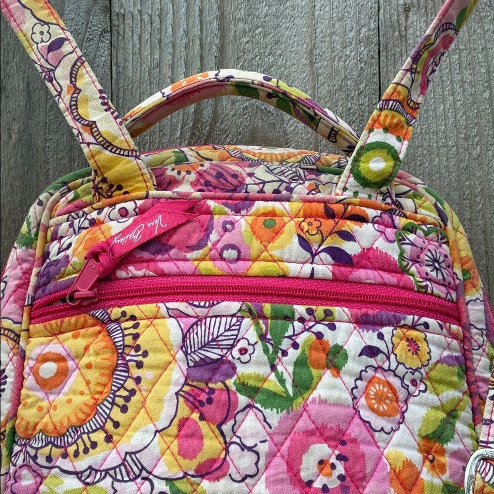 Vera Bradley Multicolor Patterned Backpack - Picture 11 of 16